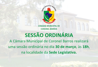 SESSÃO ORDINÁRIA Nº 27 DA 9ª LEGISLATURA