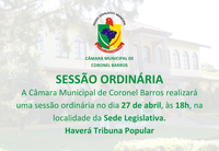 SESSÃO ORDINÁRIA Nº 29 DA 9ª LEGISLATURA